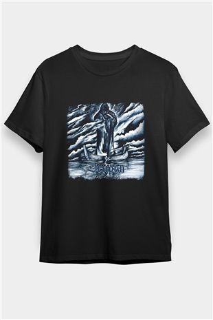 Drudkh Baskılı Unisex Siyah Tişört