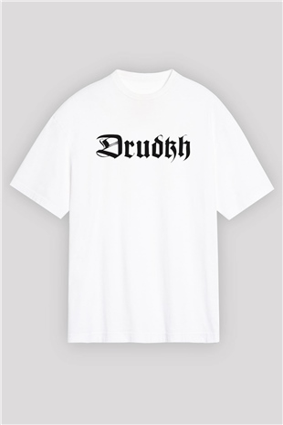 Drudkh Beyaz Unisex Oversize Tişört T-Shirt