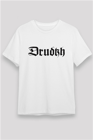Drudkh Beyaz Unisex Tişört T-Shirt - TişörtFabrikası