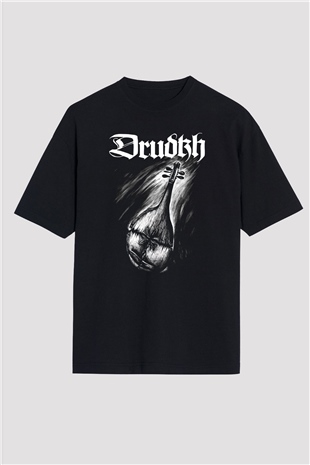 Drudkh Siyah Unisex Oversize Tişört T-Shirt