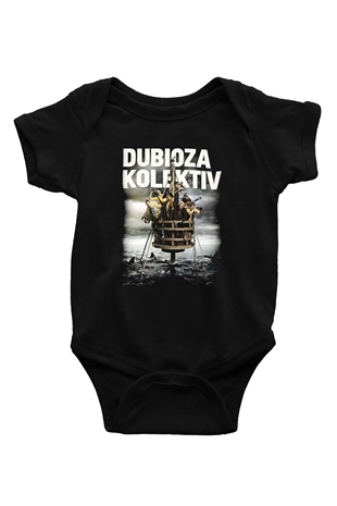 Dubioza kolektiv Baskılı Siyah Bebek Body - Zıbın