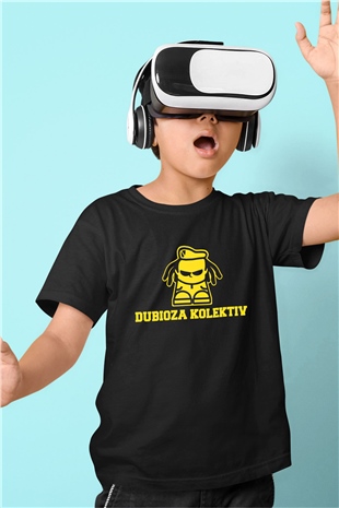 Dubioza kolektiv Baskılı Siyah Unisex Çocuk Tişört
