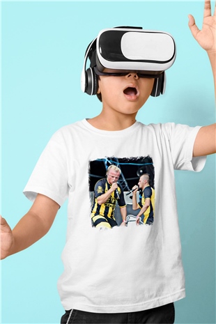 Dubioza Kolektiv Baskılı Unisex Beyaz Çocuk Tişört
