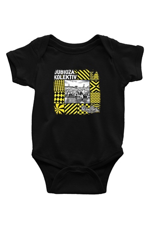 Dubioza Kolektiv Baskılı Unisex Siyah Bebek Body - Zıbın