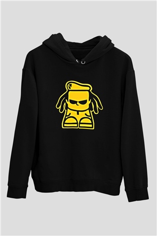 Dubioza Kolektiv Baskılı Unisex Siyah Hoodie