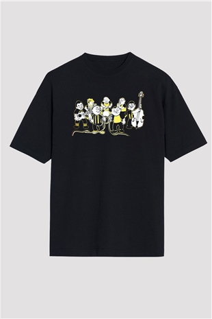 Dubioza kolektiv Siyah Unisex Oversize Tişört T-Shirt