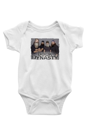Duck Dynasty Beyaz Bebek Body - Zıbın