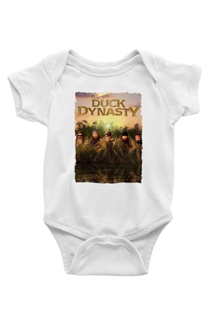 Duck Dynasty Beyaz Bebek Body - Zıbın