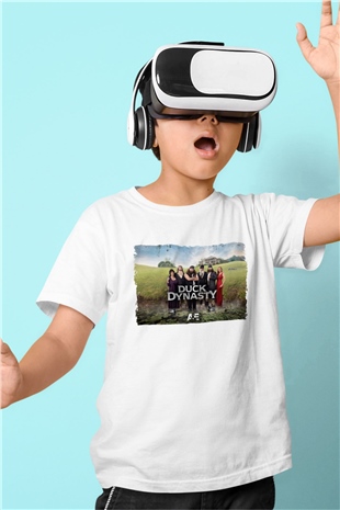Duck Dynasty Beyaz Unisex Çocuk Tişört