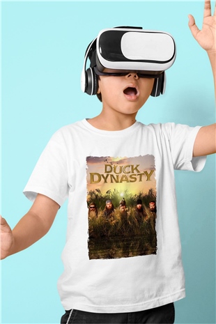 Duck Dynasty Beyaz Unisex Çocuk Tişört