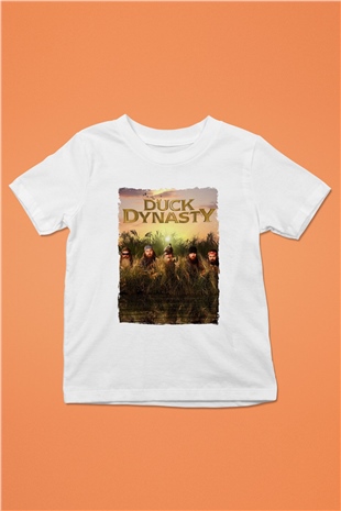 Duck Dynasty Beyaz Unisex Çocuk Tişört