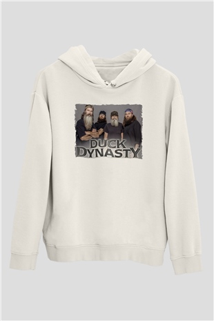 Duck Dynasty Beyaz Unisex Hoodie