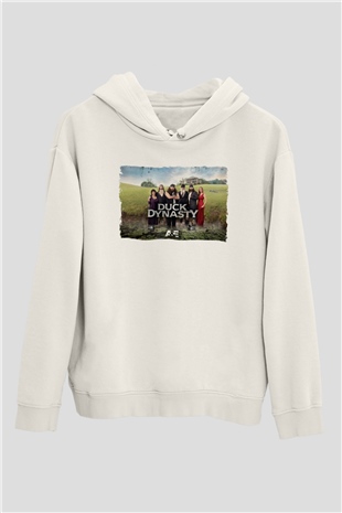 Duck Dynasty Beyaz Unisex Hoodie
