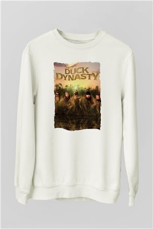 Duck Dynasty Beyaz Unisex Sweatshirt