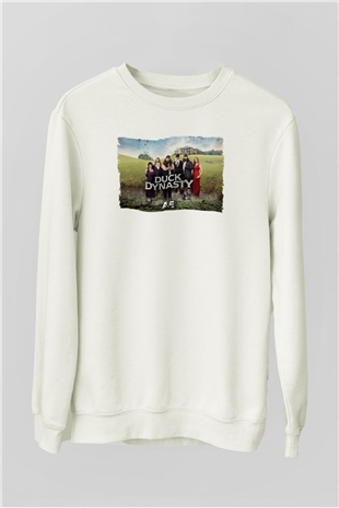 Duck Dynasty Beyaz Unisex Sweatshirt