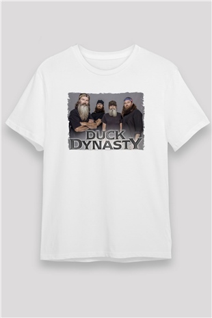 Duck Dynasty Beyaz Unisex Tişört T-Shirt