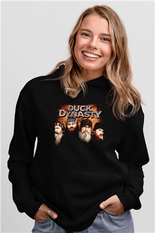Duck Dynasty Siyah Unisex Hoodie