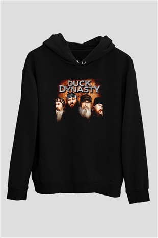 Duck Dynasty Siyah Unisex Hoodie