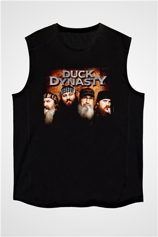 Duck Dynasty Siyah Unisex Kolsuz Tişört