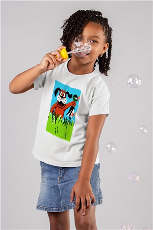 Duck Hunt Beyaz Unisex Çocuk Tişört