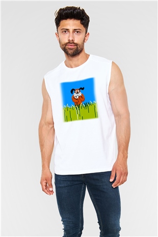 Duck Hunt Beyaz Unisex Kolsuz Tişört