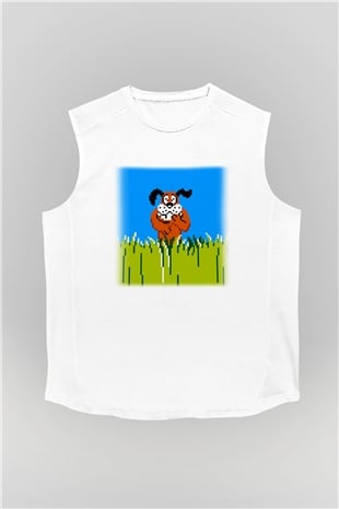 Duck Hunt Beyaz Unisex Kolsuz Tişört