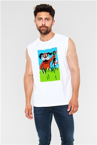 Duck Hunt Beyaz Unisex Kolsuz Tişört