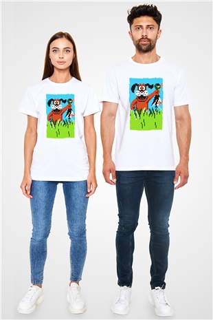 Duck Hunt Beyaz Unisex Tişört T-Shirt