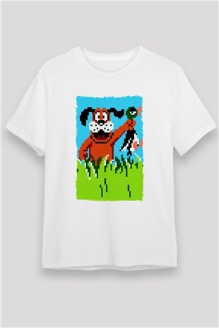 Duck Hunt Beyaz Unisex Tişört T-Shirt