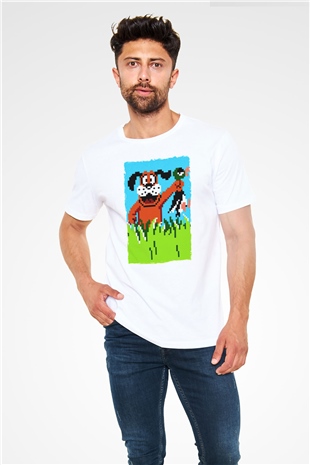 Duck Hunt Beyaz Unisex Tişört T-Shirt