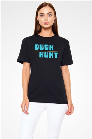 Duck Hunt Siyah Unisex Tişört T-Shirt