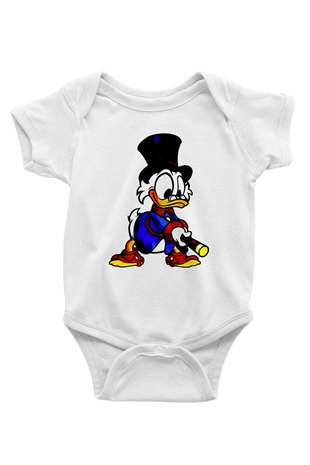 DuckTales Beyaz Bebek Body - Zıbın