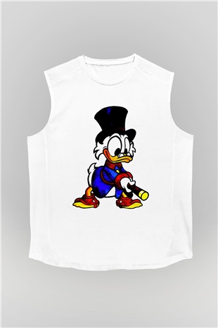 DuckTales Beyaz Unisex  Kolsuz Tişört