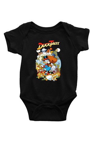 DuckTales Siyah Bebek Body - Zıbın
