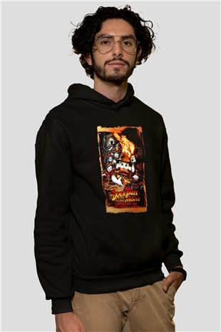 DuckTales Siyah Unisex Hoodie