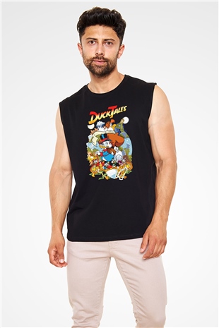 DuckTales Siyah Unisex  Kolsuz Tişört