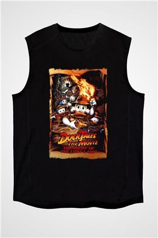 DuckTales Siyah Unisex  Kolsuz Tişört