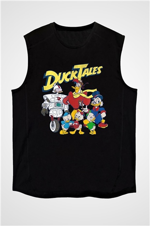 DuckTales Siyah Unisex  Kolsuz Tişört