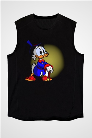 DuckTales Siyah Unisex Kolsuz Tişört