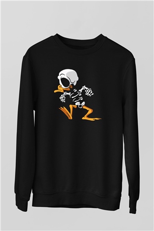 DuckTales Siyah Unisex Sweatshirt
