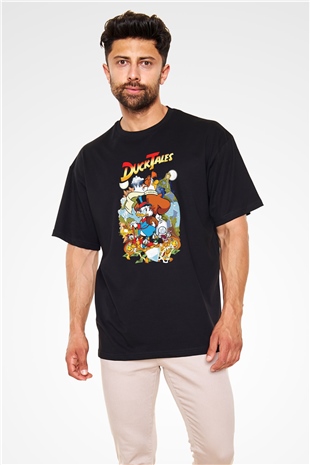 DuckTales Siyah Oversize Tişört