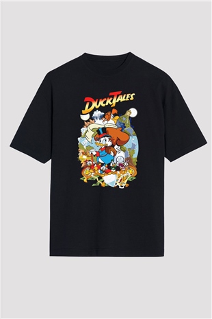 DuckTales Siyah Oversize Tişört