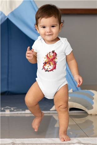Dünya Kadınlar Günü Baskılı Beyaz Unisex Bebek Body - Zıbın
