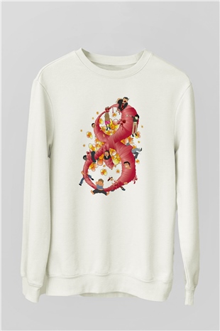 Dünya Kadınlar Günü Beyaz Unisex Sweatshirt