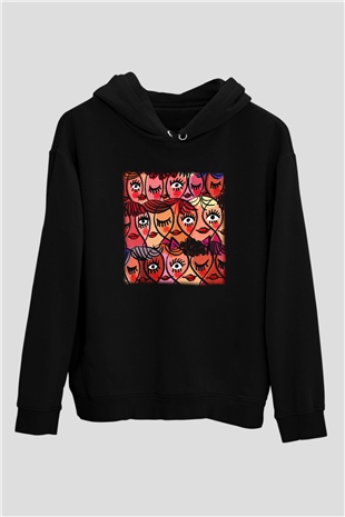 Dünya Kadınlar Günü Siyah Unisex Hoodie