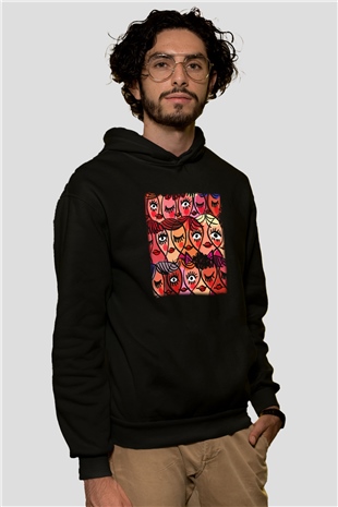 Dünya Kadınlar Günü Siyah Unisex Hoodie