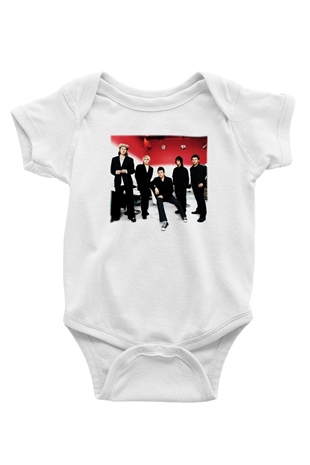 Duran Duran Baskılı Beyaz Unisex Bebek Body - Zıbın