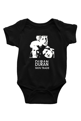 Duran Duran Baskılı Siyah Bebek Body - Zıbın