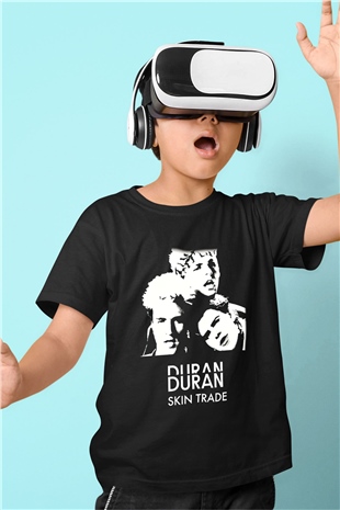 Duran Duran Baskılı Siyah Unisex Çocuk Tişört