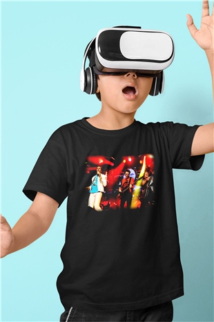 Duran Duran Baskılı Siyah Unisex Çocuk Tişört